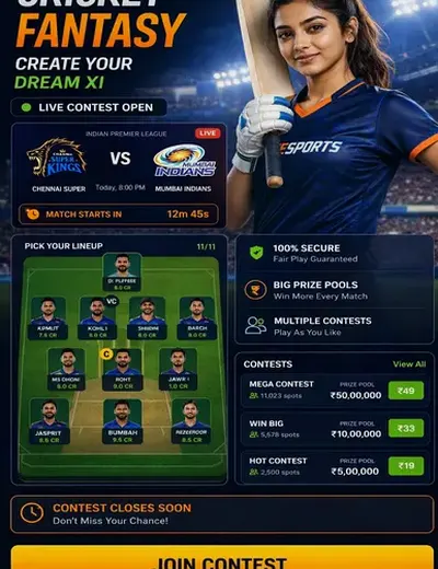 Khelojeeto (khelojeetoapk) fantasy cricket & matchday visual 3